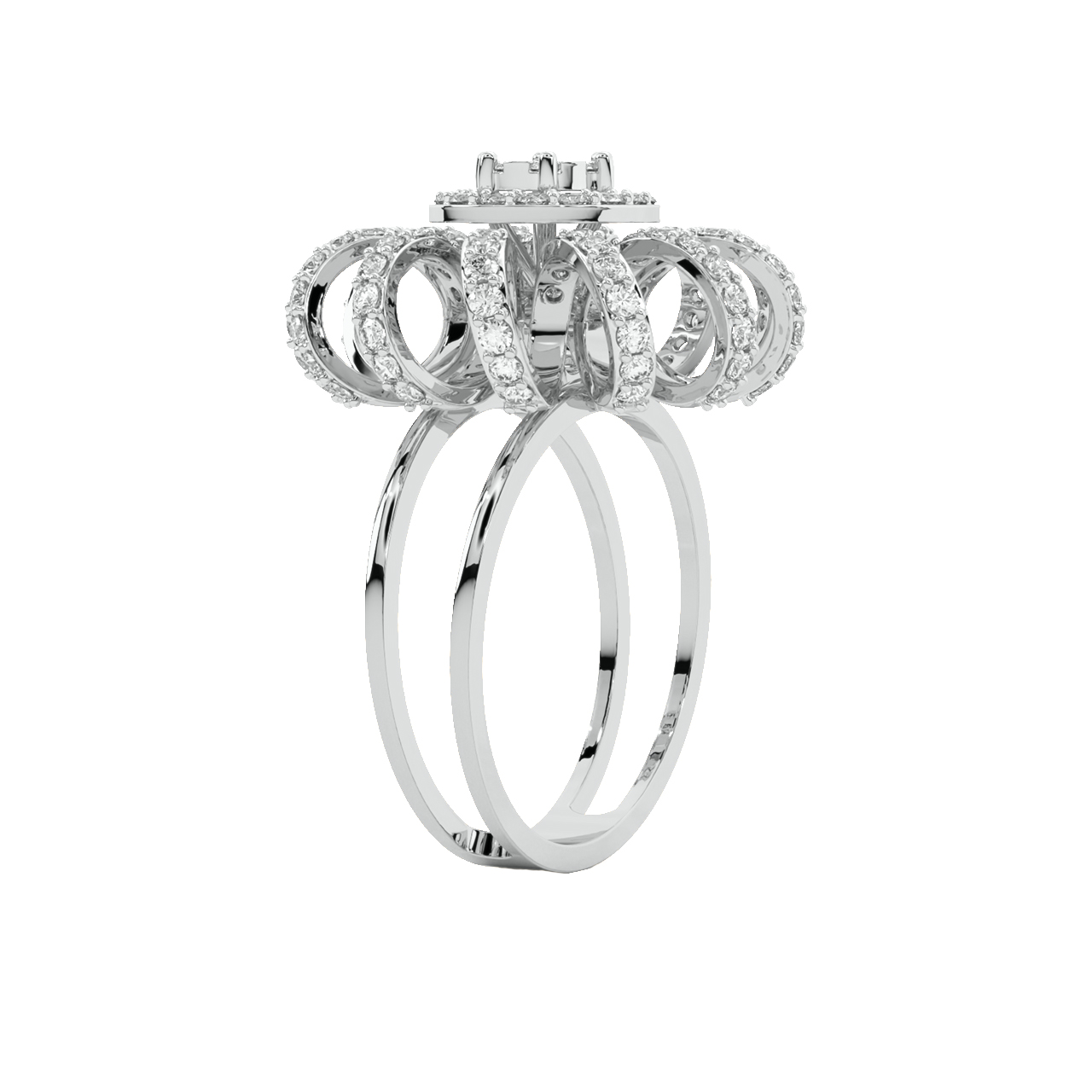 Lily Round Diamond Engagement Ring